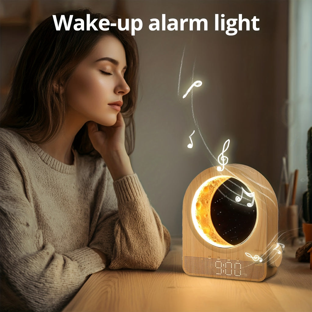 Soothing Alarm Clock Dual Alarm Clock & White Noise Machine with 10 Soothing Sounds | 30\u002F60\u002F90min Timer, Touchscreen Bedside & Moonlight - Cable Included, Durable - Gift for Women\u002FAdults