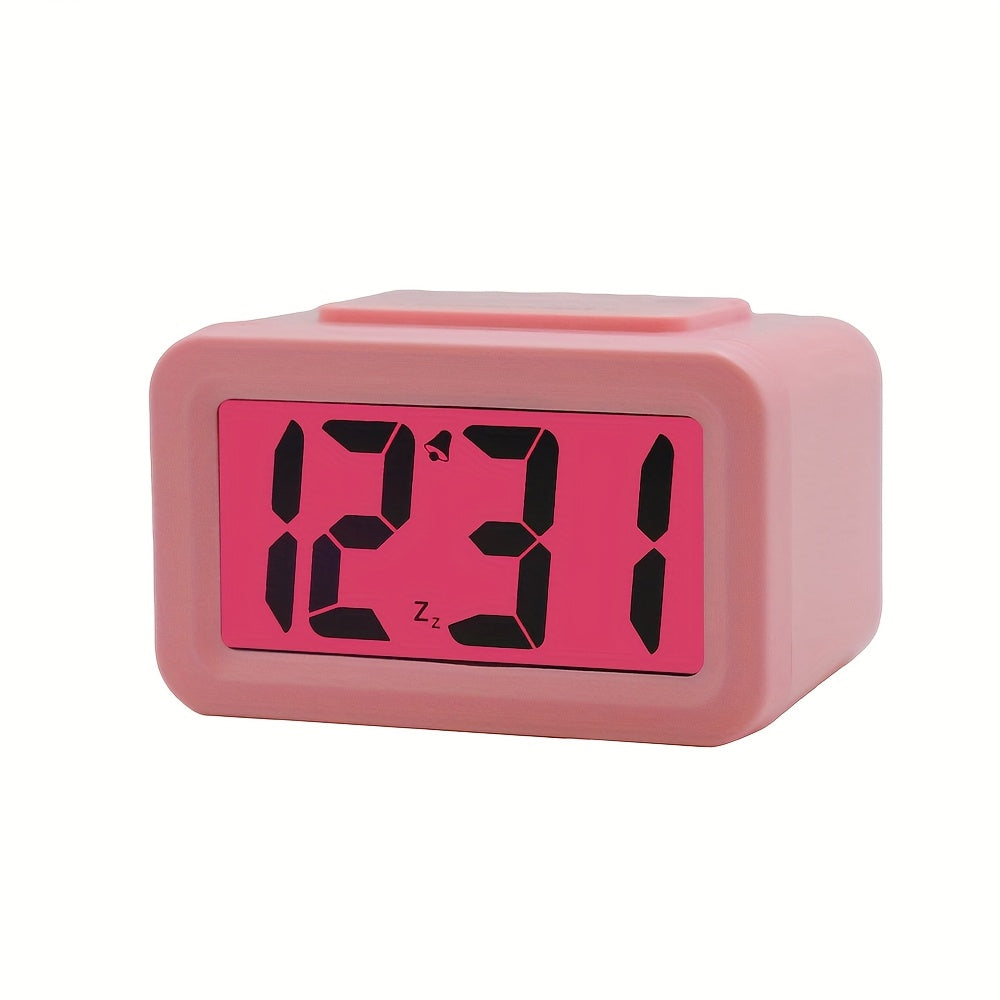 Brightness Adjustable Digital Alarm Clock 0-100 with Snooze HD Display for Home Travel Office Use