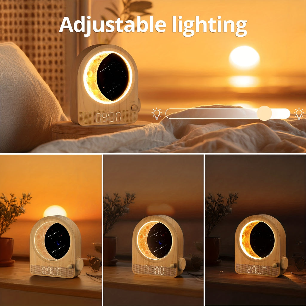 Soothing Alarm Clock Dual Alarm Clock & White Noise Machine with 10 Soothing Sounds | 30\u002F60\u002F90min Timer, Touchscreen Bedside & Moonlight - Cable Included, Durable - Gift for Women\u002FAdults