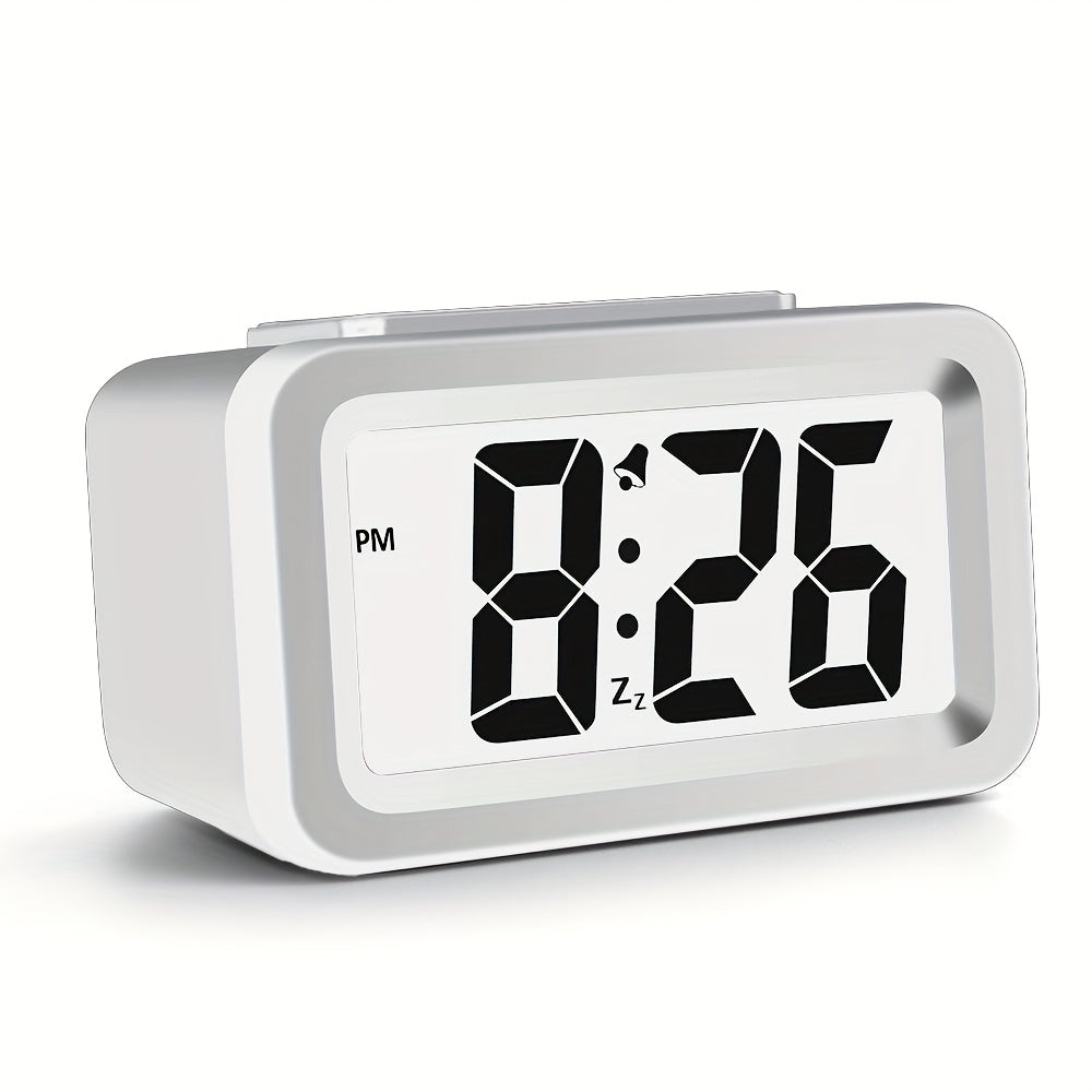 Brightness Adjustable Digital Alarm Clock 0-100 with Snooze HD Display for Home Travel Office Use