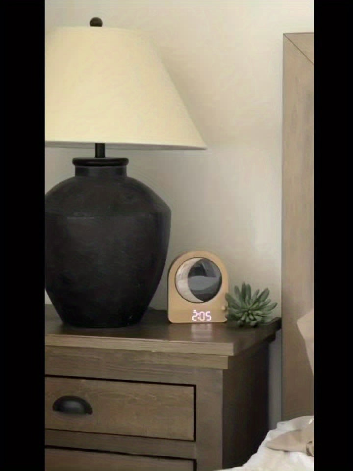 Soothing Alarm Clock Dual Alarm Clock & White Noise Machine with 10 Soothing Sounds | 30\u002F60\u002F90min Timer, Touchscreen Bedside & Moonlight - Cable Included, Durable - Gift for Women\u002FAdults