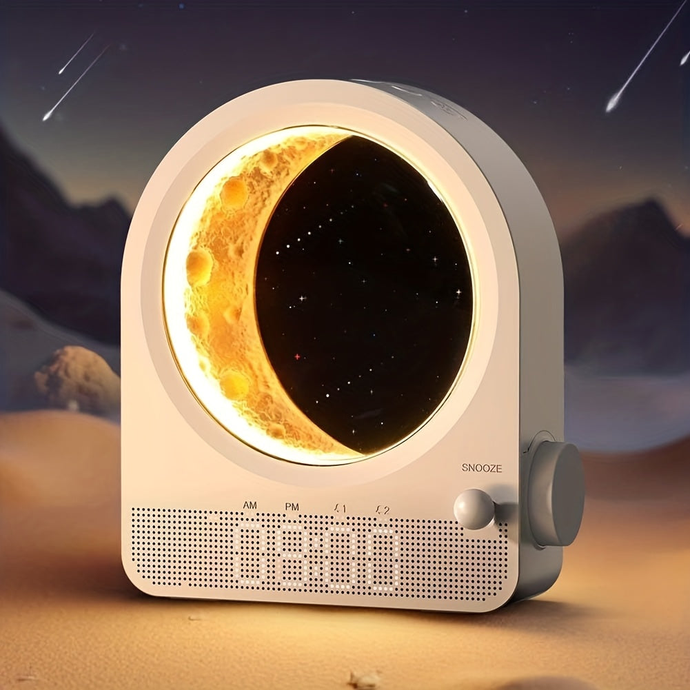 Soothing Alarm Clock Dual Alarm Clock & White Noise Machine with 10 Soothing Sounds | 30\u002F60\u002F90min Timer, Touchscreen Bedside & Moonlight - Cable Included, Durable - Gift for Women\u002FAdults